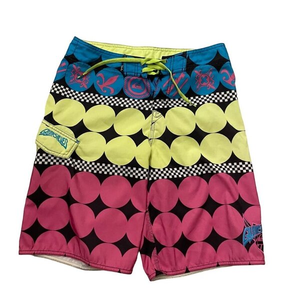 Quiksilver
 Trunks Board Shorts Men's Multicolor Surf Retro Swimming Pool Beach - Picture 1 of 7
